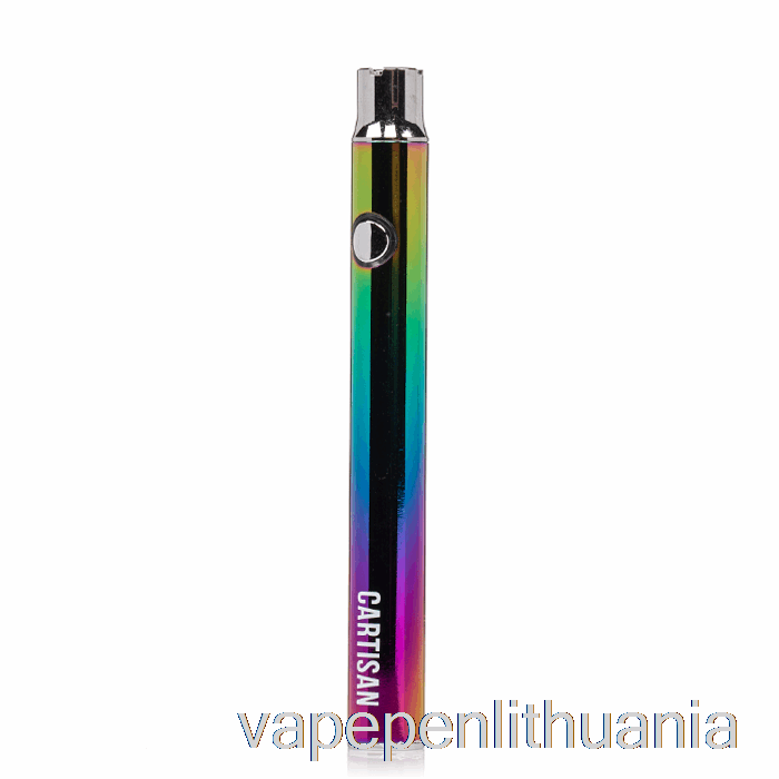 Cartisan Button Vv 400 510 Baterija Rainbow Vape Skystis